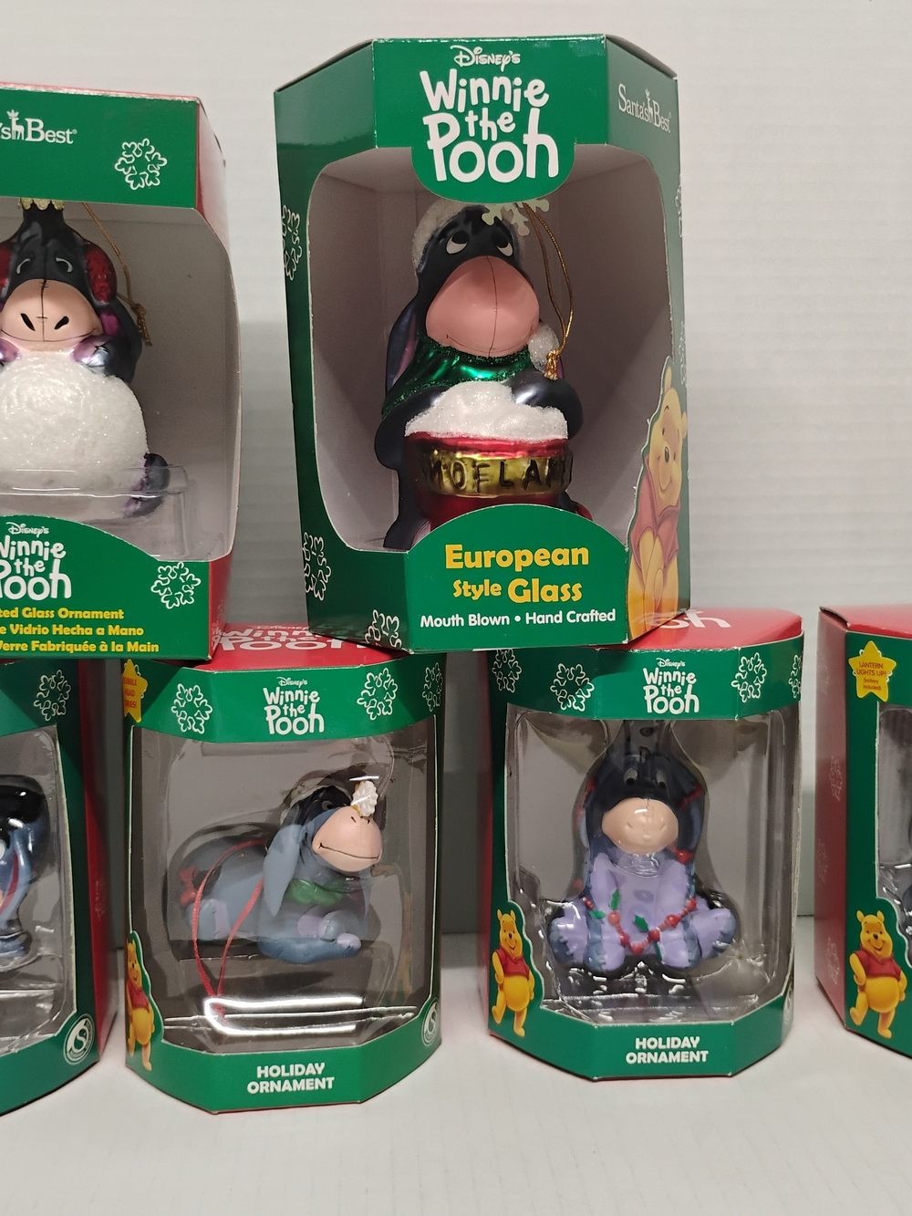 Disney Winnie the Pooh Eeyore Holiday Ornament Set